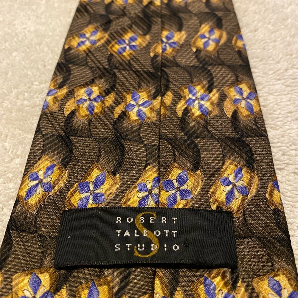Brand New Stylish High Quality Tie By ROBERT TALBOTT - Picture 3 of 3